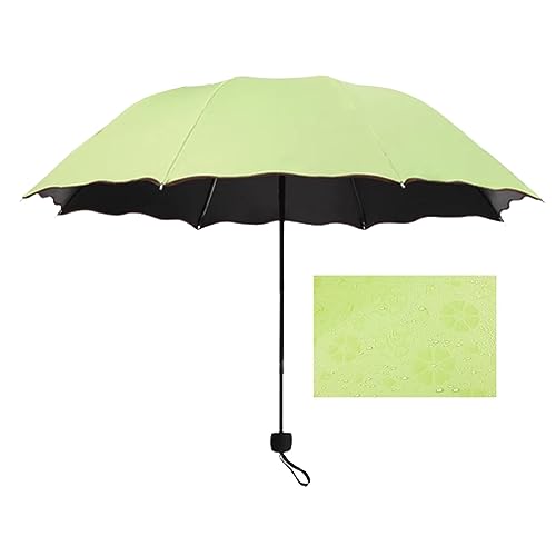 Hearda Regenschirm Sturmfest, Falt Regenschirm Groß Regenschirm Kinder Erwachsene Leicht und Kompakt Regenschirm für Reise, Im Freien, Rucksäcke (Grün,Durchmesser 96cm) von Hearda