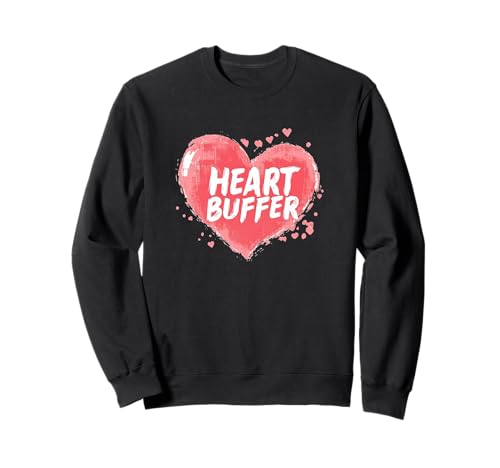 Großartiger Herz-Puffer-Sprache für Erwachsene und Kinder Sweatshirt von Heart Buffer Outfit