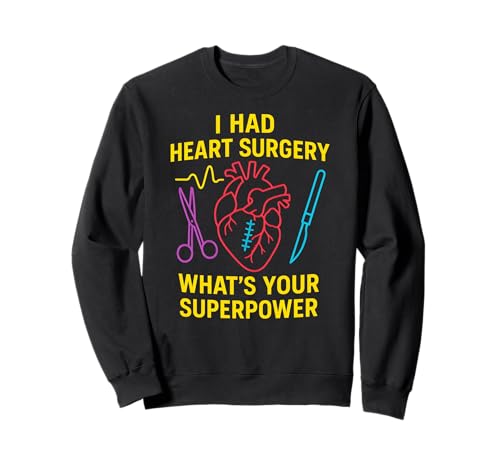 Heart Surgery Whats Your Superpower Fun Herren Chirurgie Patient Sweatshirt von Heart Surgery Patient Recover Get Well Apparel