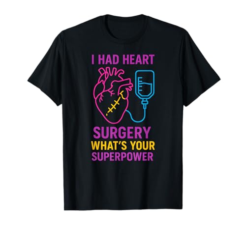 Heart Surgery Whats Your Superpower Fun Herren Chirurgie Patient T-Shirt von Heart Surgery Patient Recover Get Well Apparel