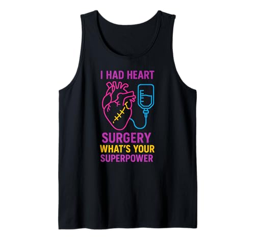 Heart Surgery Whats Your Superpower Fun Herren Chirurgie Patient Tank Top von Heart Surgery Patient Recover Get Well Apparel