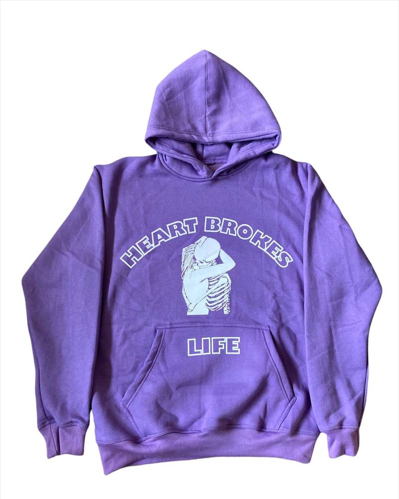 Y2K Vintage Hbl Hoodie Lila von HeartBrokesLife