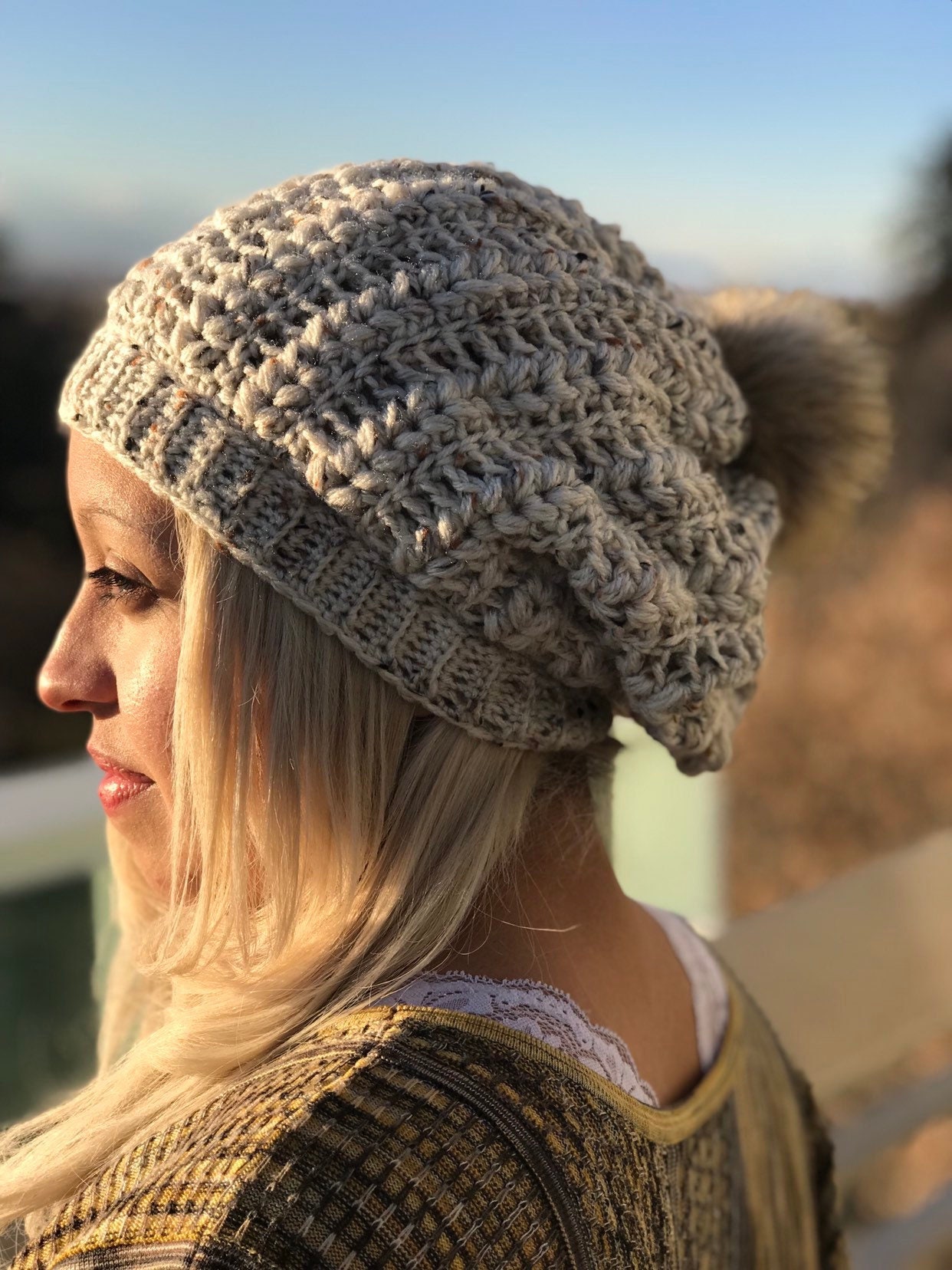 Slouch Mütze Mit Bommel Slouch Mütze Mit Bommel von HeartEchoesByMimi