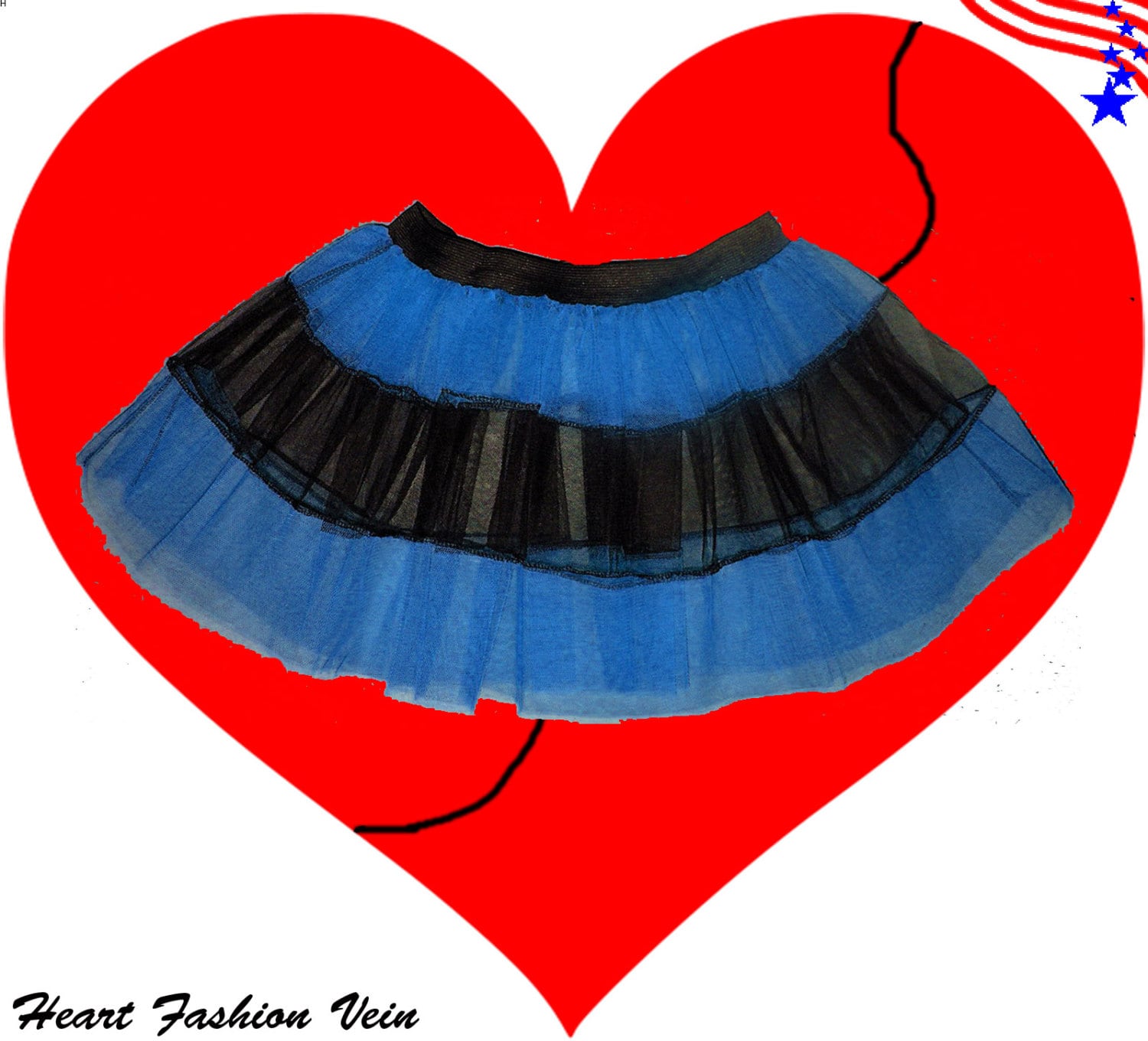 Blau Schwarz V Streifen Tutu Rock Usa/Teen Adult Fun Entertainment Fee Schmetterling Kostüm Halloween Special Blau Schwarz V Streifen Tutu Rock Usa/Teen Adult Fun Entertainment Fee Schmetterling Kostüm Halloween Special von HeartFashionVein