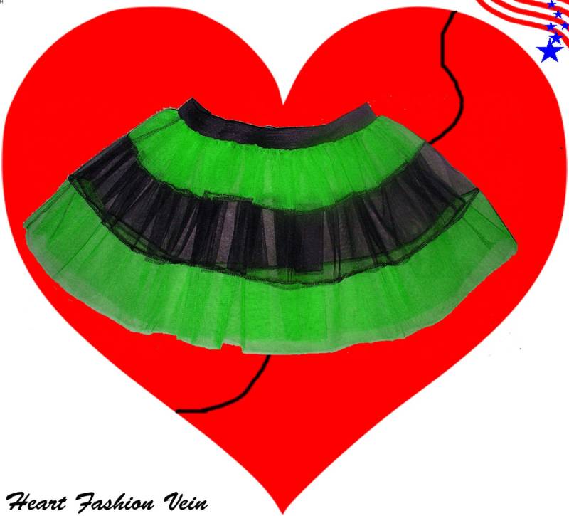 Neon Grün Schwarz V Streifen Tutu Rock Usa/Halloween Christmas Night Party Kostüm Cosplay Tanz Mix Multi Color Race Event Neon Grün Schwarz V Streifen Tutu Rock Usa/Halloween Christmas Night Party Kostüm Cosplay Tanz Mix Multi Color Race Event von HeartFashionVein