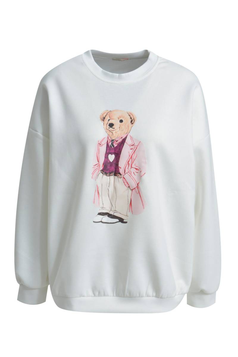 HeartKiss - Sweatshirt With Stylish Teddy Print von HeartKiss
