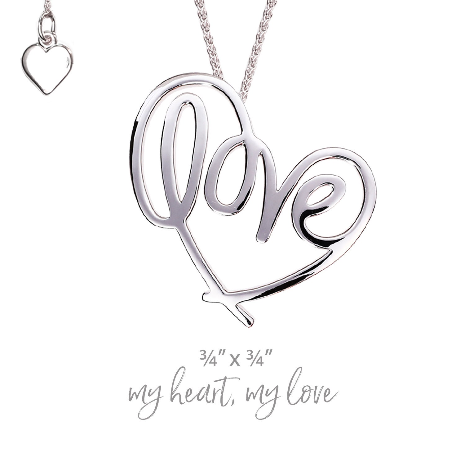 Heart Lines™ Mein Herz, Meine Liebe Anhänger von HeartLinesPendants