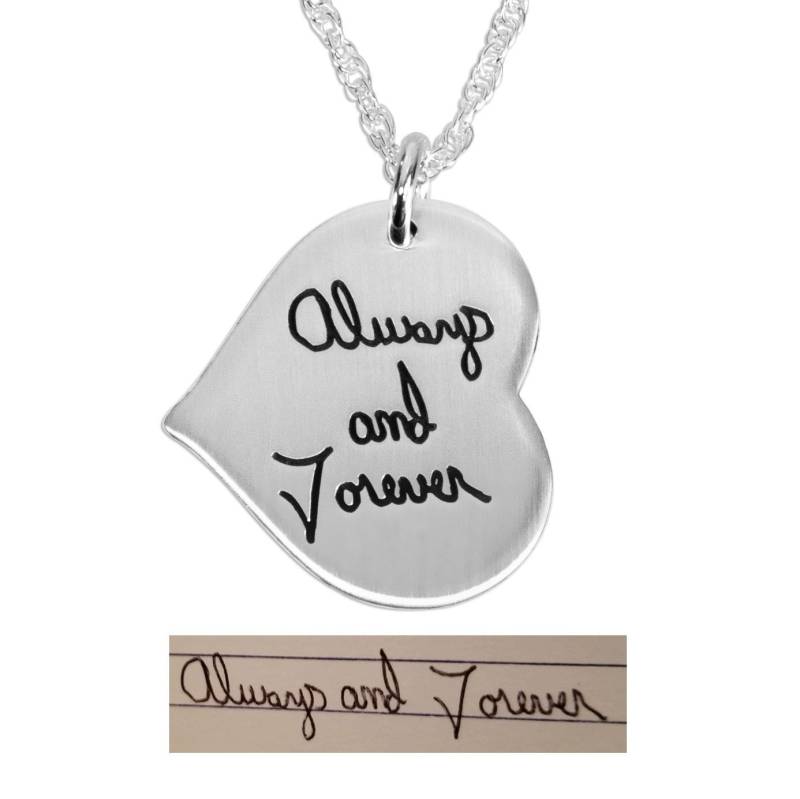 Handschrift Halskette Kleine Herz - Kind Note Schmuck Memorial Erinnerung von HeartOnYourWrist