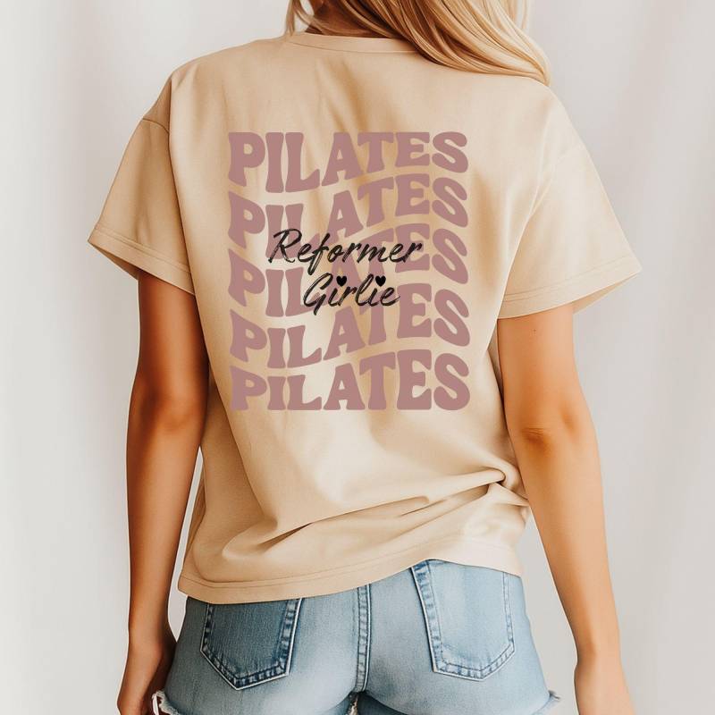 Reformer Pilates Tshirt, Retro Wave Girlie, Geschenk Für Sie, Geschenkidee, Girl von HeartandArtDesignT