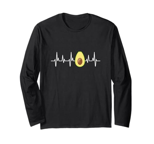 Avocado Heartbeat - Avocado für Männer und Frauen Langarmshirt Avocado Heartbeat - Avocado für Männer und Frauen Langarmshirt von Heartbeat Avocado Vegan Vegetarisch