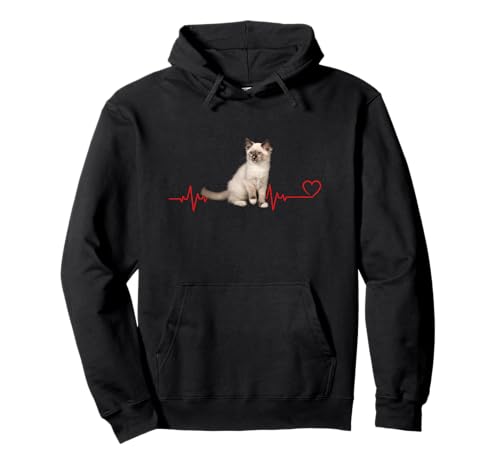 Heartbeat Ragdoll Cat Frau Mädchen Katzenliebhaber Pullover Hoodie Heartbeat Ragdoll Cat Frau Mädchen Katzenliebhaber Pullover Hoodie von Heartbeat Ragdoll Cat Woman Girl Lover Lady Outfit
