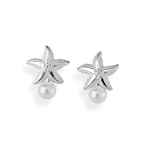 Heartbreaker Seestern Ohrstecker mit Muschelkernperle in Echtsilber/Kollektion Sealife/Seesternohrstecker aus 925 Sterlingsilber/Maritimer Ohrstecker für Damen/LD SL 21 PW Heartbreaker Seestern Ohrstecker mit Muschelkernperle in Echtsilber/Kollektion Sealife/Seesternohrstecker aus 925 Sterlingsilber/Maritimer Ohrstecker für Damen/LD SL 21 PW von Heartbreaker