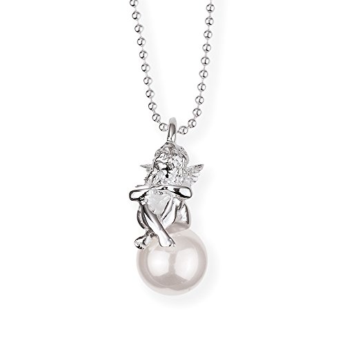 Heartbreaker Engel Anhänger mit Muschelkernperle in Echtsilber/Kollektion Pearl of Angels/Kleiner Engelanhänger aus 925 Sterlingsilber/Niedlicher Anhänger für Damen/LD PA 35 PW-W Heartbreaker Engel Anhänger mit Muschelkernperle in Echtsilber/Kollektion Pearl of Angels/Kleiner Engelanhänger aus 925 Sterlingsilber/Niedlicher Anhänger für Damen/LD PA 35 PW-W von Heartbreaker