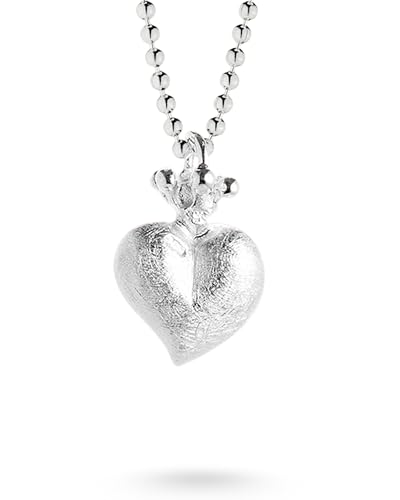 Heartbreaker "Crown of my Heart Herz Anhänger I Edler Kettenanhänger aus 925 Sterling Silber I Nickelfreier Silber-Anhänger inkl. Verpackung I In Goldschmiedequalität gefertigt I LD LP 33 RM von Heartbreaker
