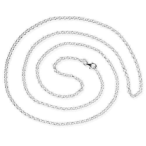 Heartbreaker Damen-Collier Ketten Erbskette 925 Silber,rhodiniert, 75 cm, 2 mm stark von Heartbreaker