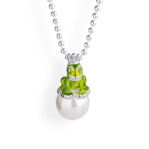 Heartbreaker Damen-Froschanhänger aus der Kollektion Froggy / 925 Sterling Silber mit Muschelkernperle weiß/LD MN 38 von Heartbreaker