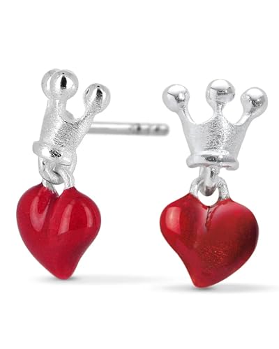 Heartbreaker "Crown of my Heart" Ohrringe Herz I Edler Schmuck aus 925 Sterling Silber I Nickelfreie Herz-Ohrstecker inkl. Verpackung I In Goldschmiedequalität gefertigt I LD LP 22 RM von Heartbreaker