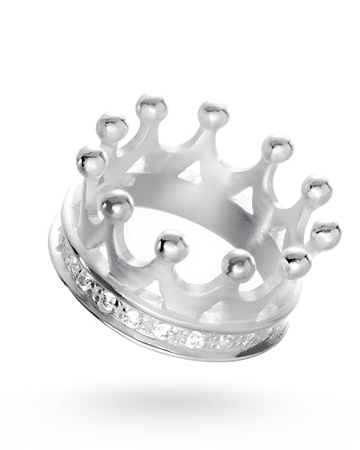 Heartbreaker "Crown of my Heart Ring Krone I Größe 56 I Zirkonia-Ring aus 925 Sterling Silber I Nickelfreier Damenring inkl. Verpackung I In Goldschmiedequalität gefertigt I LD LP 13-56 von Heartbreaker