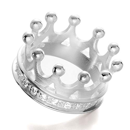 Heartbreaker Damen-Ring crown of my heart Kronenring 925 Silber Zirkonia weiß Brillantschliff Gr. 60 (19.1) - LD LP 13 (60) von Heartbreaker