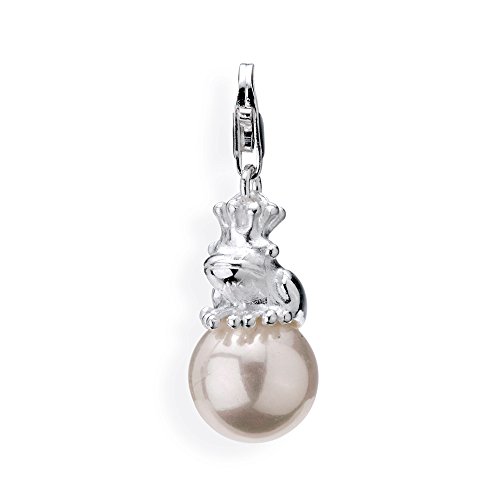 Heartbreaker Frosch mit Perle Charm in Echtsilber/Charm Silber 925 Sterling nickelfrei/Eleganter Frosch Charm für Damen/HB 253 Heartbreaker Frosch mit Perle Charm in Echtsilber/Charm Silber 925 Sterling nickelfrei/Eleganter Frosch Charm für Damen/HB 253 von Heartbreaker