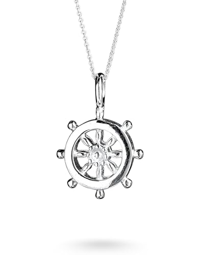 Heartbreaker "Sealife" Steuerrad-Anhänger I Edler Kettenanhänger aus 925 Sterling Silber I Nickelfreier Silberanhänger in Goldschmiedequalität I Hochwertiger Anhänger für Damen I LD SL 36 Heartbreaker "Sealife" Steuerrad-Anhänger I Edler Kettenanhänger aus 925 Sterling Silber I Nickelfreier Silberanhänger in Goldschmiedequalität I Hochwertiger Anhänger für Damen I LD SL 36 von Heartbreaker