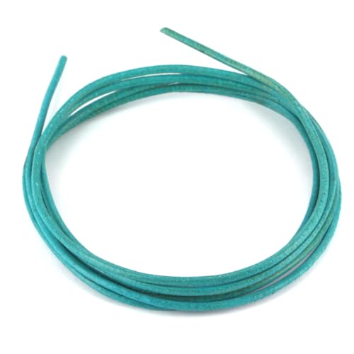 Heartbreaker türkisenes Lederband aus echtem Leder | 100 cm / 1 m Band aus Leder | Unisex Lederband von Heartbreaker