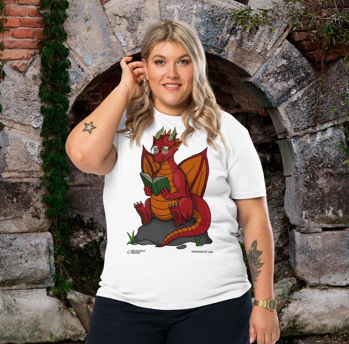 Drachen T-Shirt Buch 5xl Frontrprint Drachen T-Shirt Buch 5xl Frontrprint von HeartfeltBeast