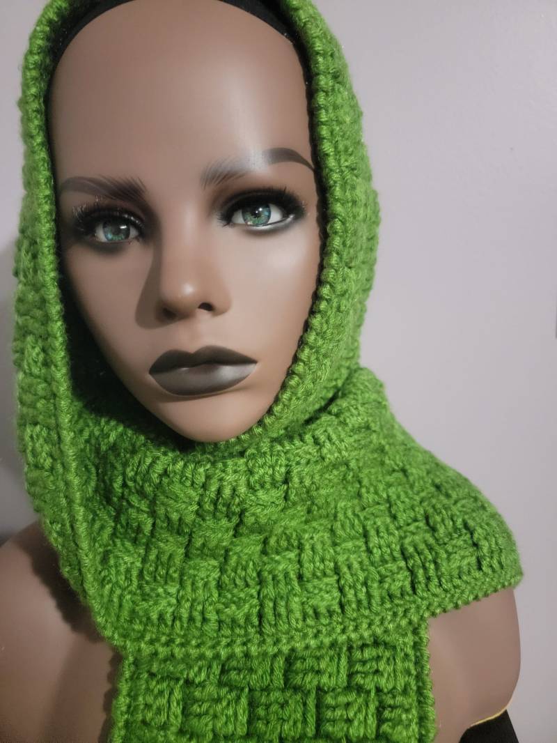 Farn Basketweave Kapuzenschal Farn Basketweave Kapuzenschal von HeartfulOfLove