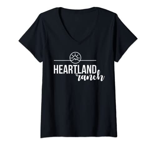 Damen Heartland Ranch T-Shirt mit V-Ausschnitt Damen Heartland Ranch T-Shirt mit V-Ausschnitt von Heartland Ranch