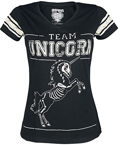 Einhorn Team Unicorn Frauen T-Shirt schwarz L von Heartless