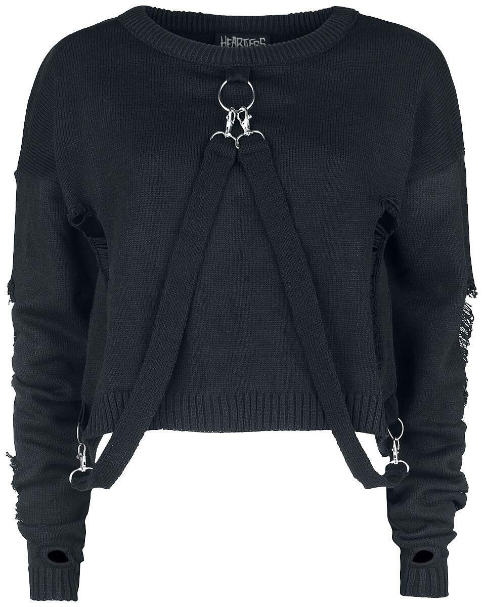 Heartless Akela Top Strickpullover schwarz in L von Heartless