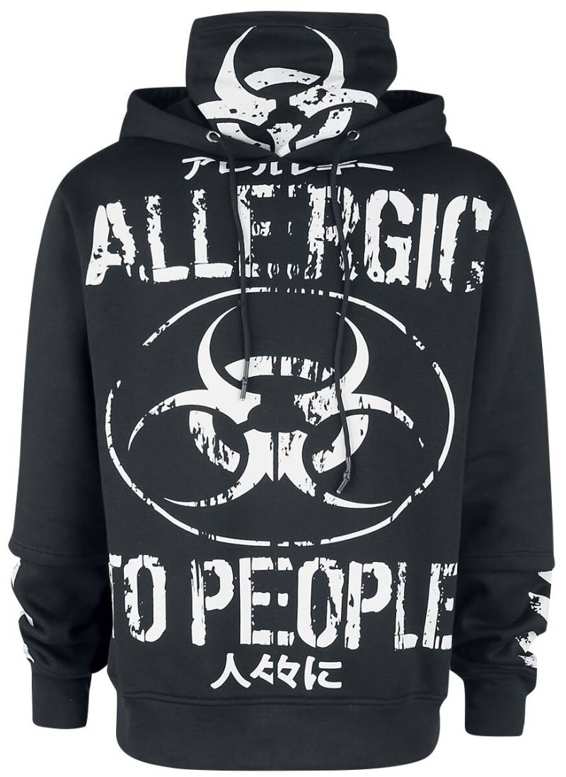 Heartless Allergic Hood Kapuzenpullover schwarz in XXL von Heartless