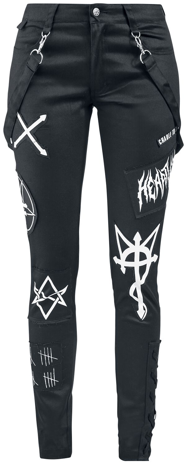 Heartless Bruja Pants Jeans schwarz in W30L32 von Heartless