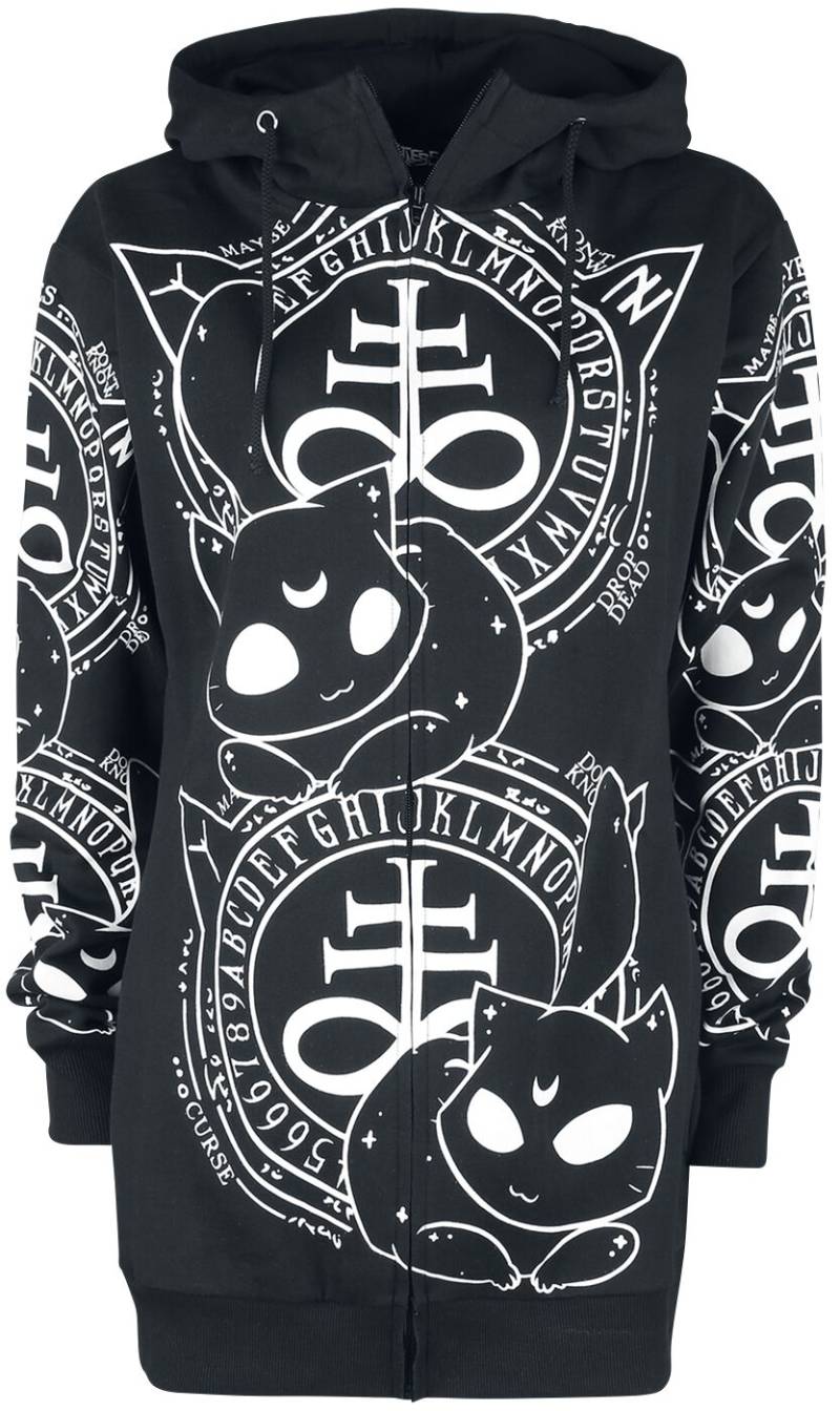 Heartless Cat Craft Hood Kapuzenjacke schwarz weiß in L von Heartless