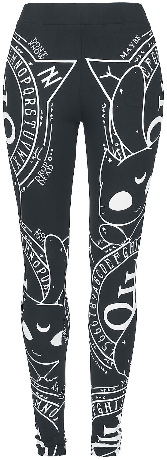 Heartless Cat Craft Leggings Leggings schwarz weiß in XS von Heartless