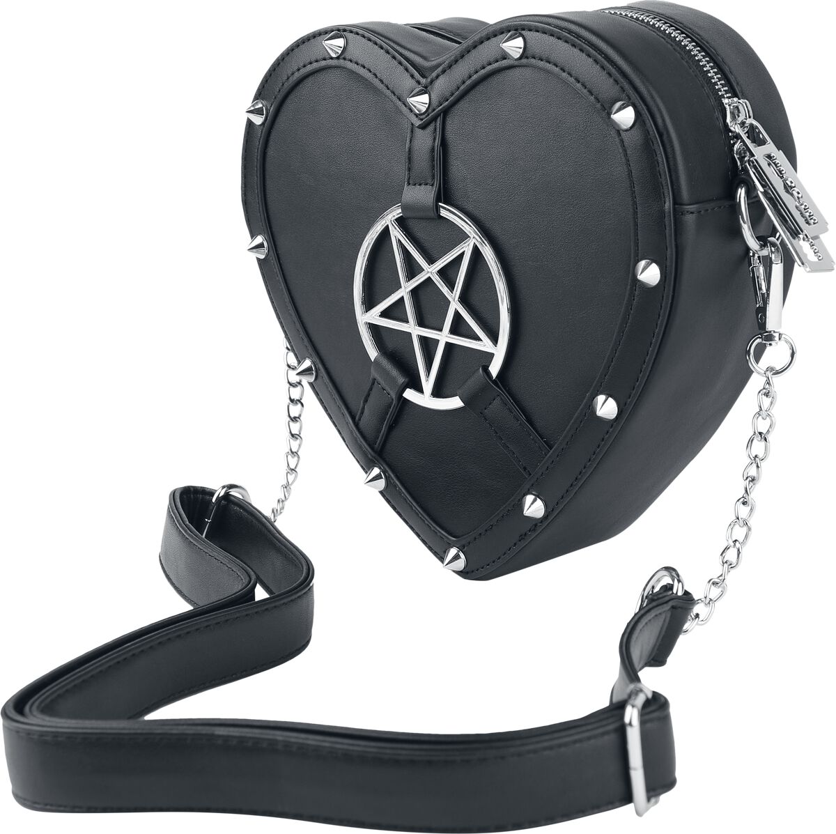 Heartless - Gothic Handtasche - Pentahaunt - Love Bag - für Damen - schwarz von Heartless