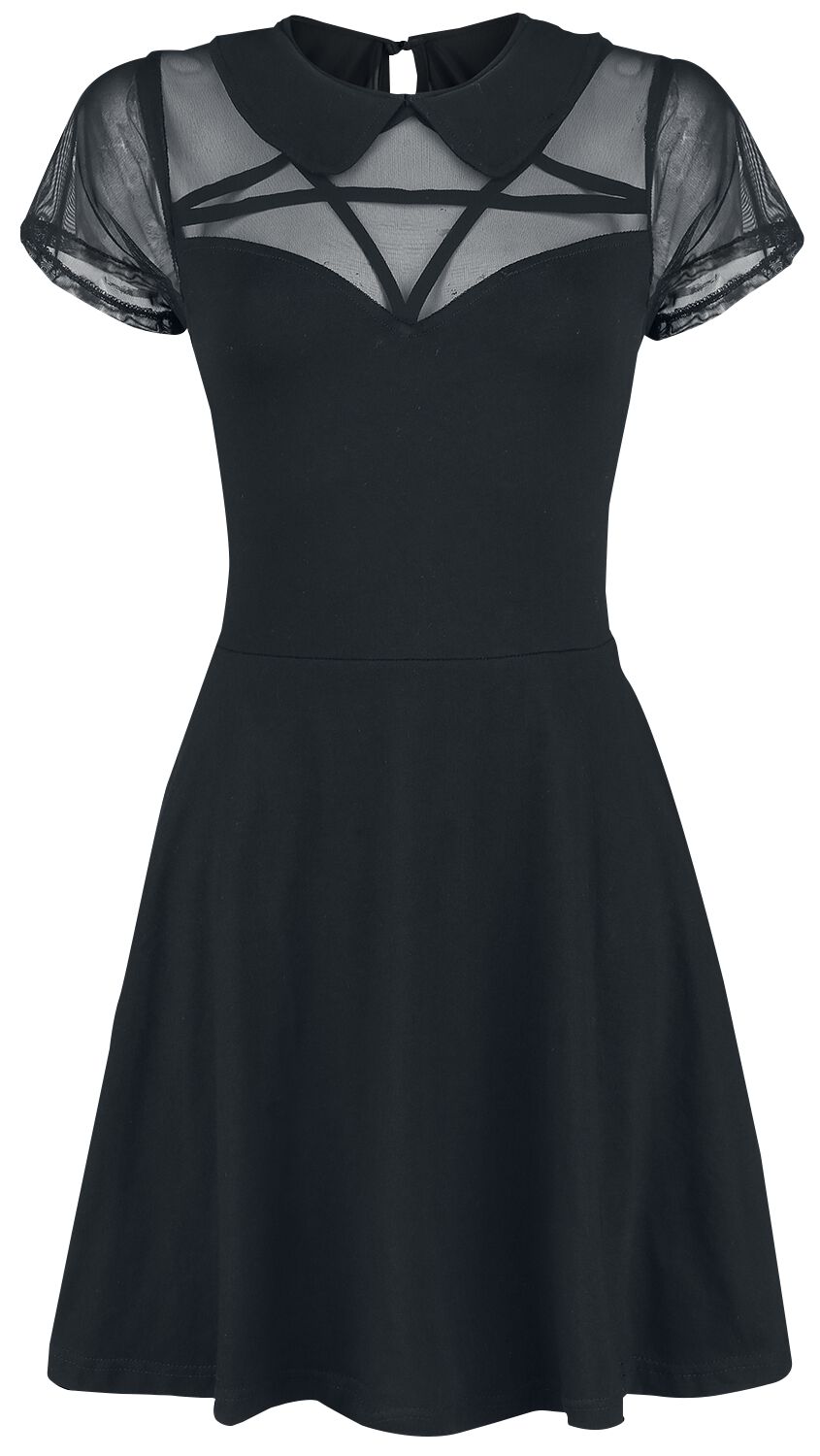 Heartless - Gothic Kurzes Kleid - Hex Wednesday Dress - S bis XL - für Damen - Größe L - schwarz von Heartless