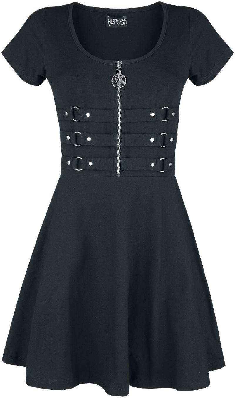 Heartless - Gothic Kurzes Kleid - Into The Darkness - S bis L - für Damen - Größe S - schwarz von Heartless