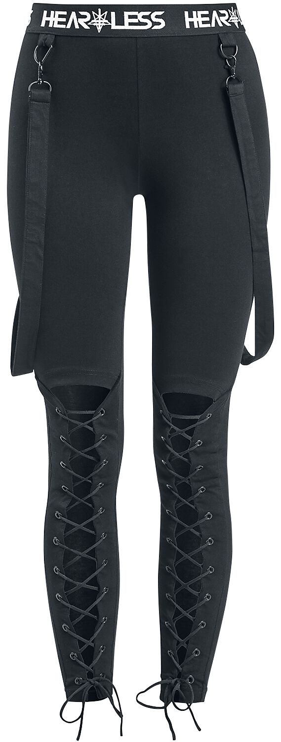 Heartless - Gothic Leggings - Elowen Leggings - XS bis L - für Damen - Größe M - schwarz von Heartless