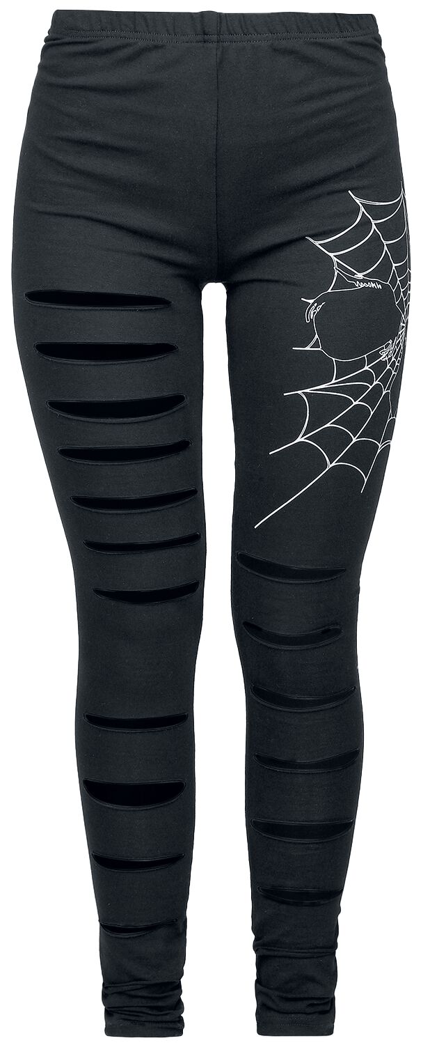 Heartless - Gothic Leggings - Widow Maker Leggings - XS bis XXL - für Damen - Größe XS - schwarz von Heartless