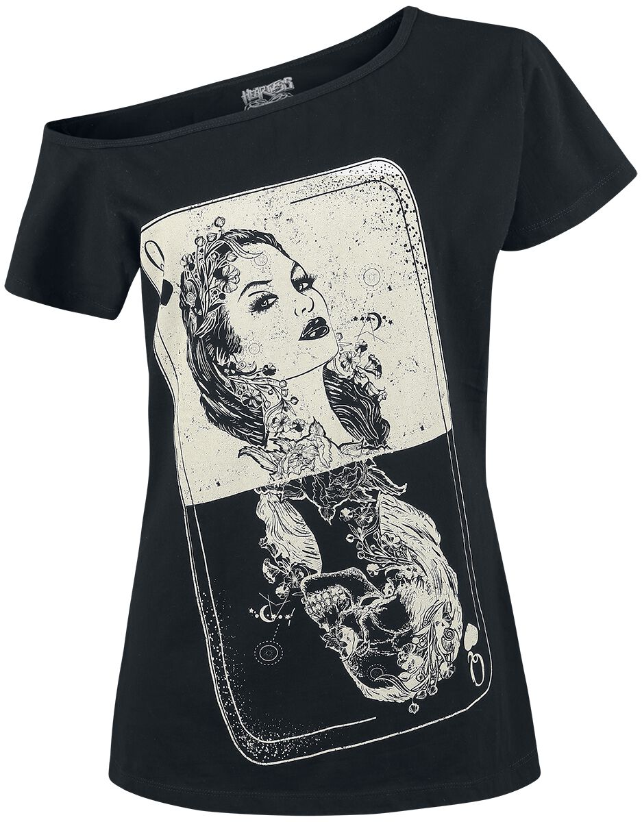 Heartless - Gothic T-Shirt - Tarot Top - S bis 4XL - für Damen - Größe 4XL - schwarz von Heartless
