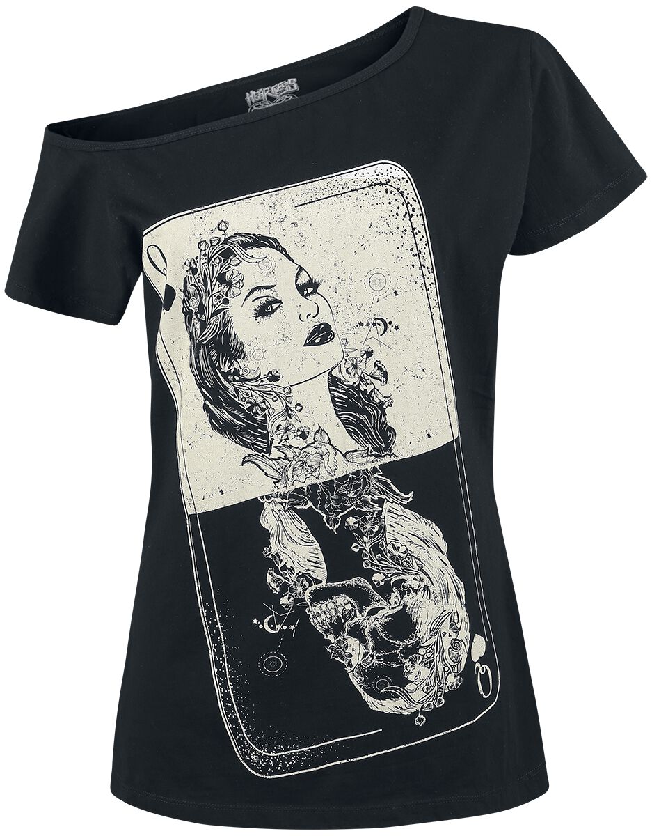 Heartless - Gothic T-Shirt - Tarot Top - S bis 4XL - für Damen - Größe XL - schwarz von Heartless