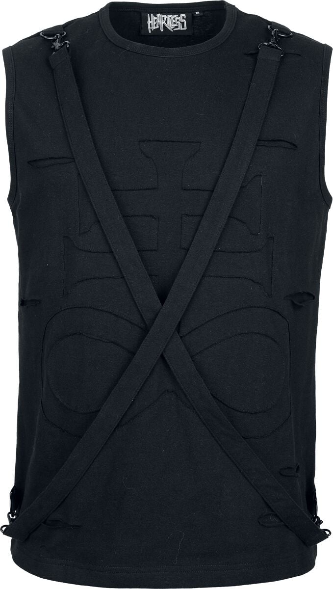 Heartless - Gothic Tank-Top - Infinity Vest Mens Black - S bis XXL - für Männer - Größe XXL - schwarz Heartless - Gothic Tank-Top - Infinity Vest Mens Black - S bis XXL - für Männer - Größe XXL - schwarz von Heartless