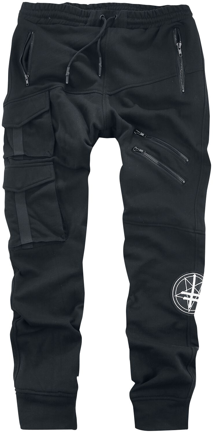 Heartless - Gothic Trainingshose - Nero Pants - 30 bis 38 - für Männer - Größe 34 - schwarz von Heartless