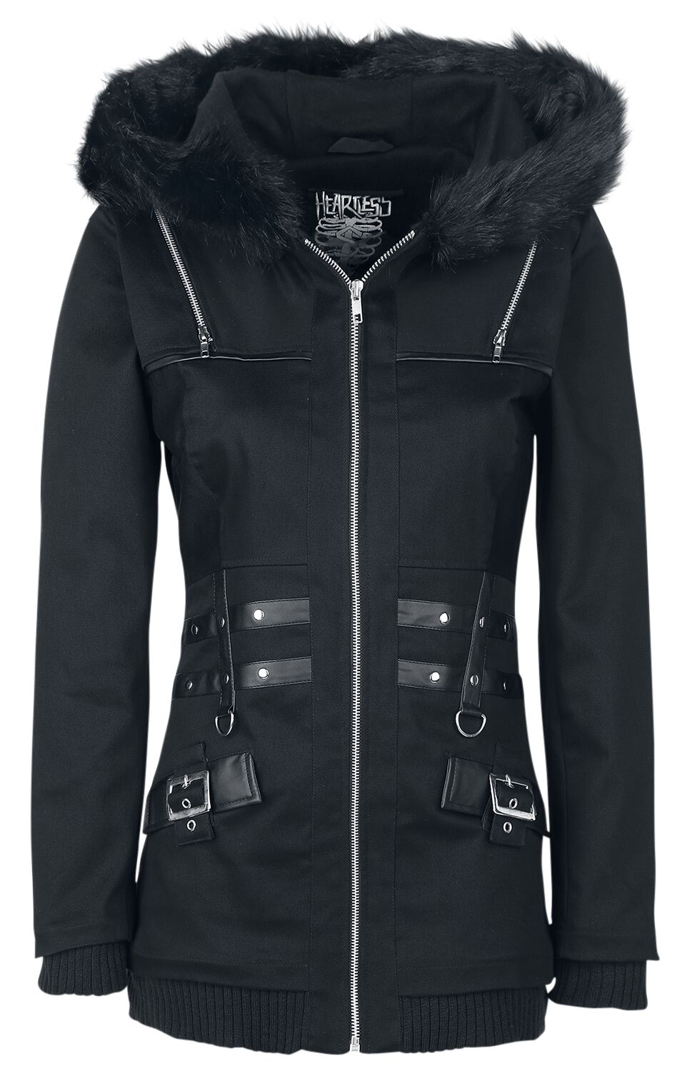 Heartless - Gothic Übergangsjacke - Sara Jacket - XS bis XL - für Damen - Größe L - schwarz von Heartless