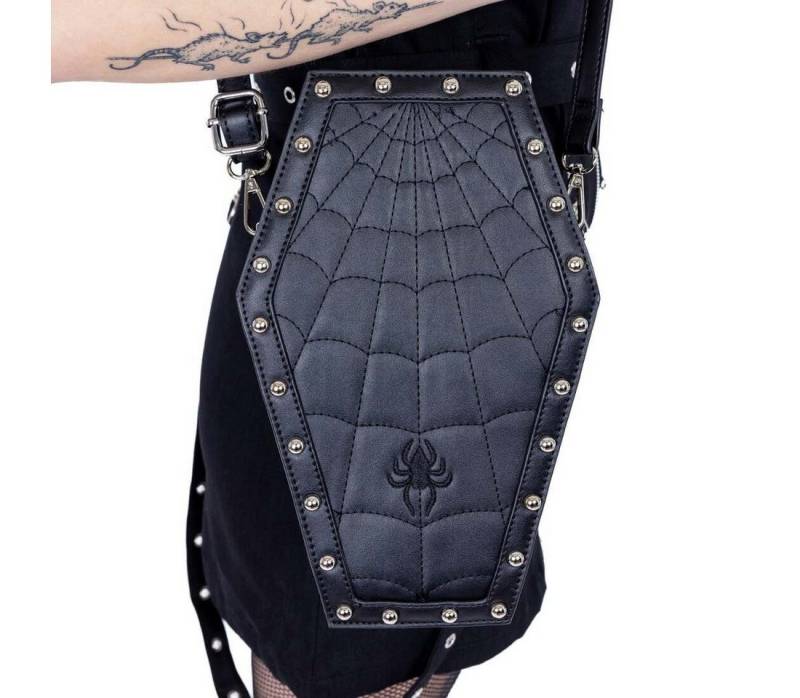 Heartless Handtasche Web Weaver, Sarg Tasche Coffin Spinne Grufti Goth Gothic von Heartless