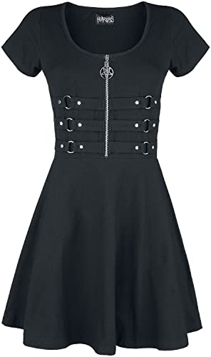 Heartless Into The Darkness Frauen Kurzes Kleid schwarz XL 95% Baumwolle, 5% Elasthan Gothic von Heartless