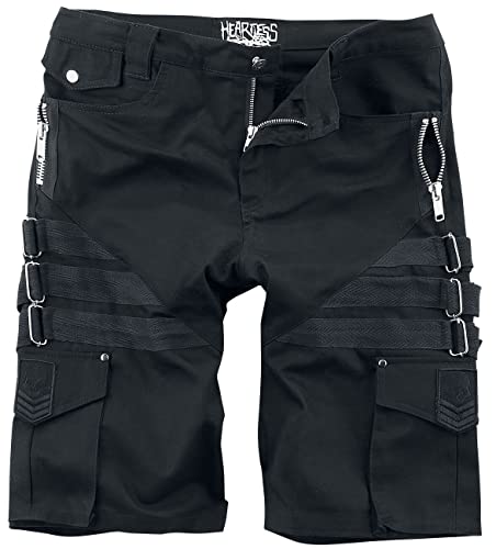 Heartless Invasion Short Männer Short schwarz 30 95% Baumwolle, 5% Elasthan Festival, Gothic, Rockwear von Heartless