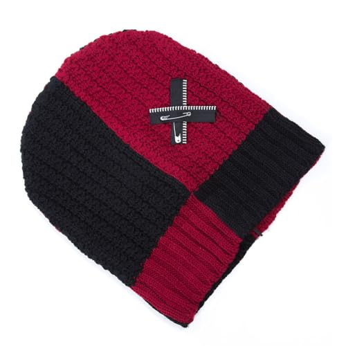 Heartless Mütze Pitch Hate Strick Beanie Punk Rock Schwarz Rot von Heartless
