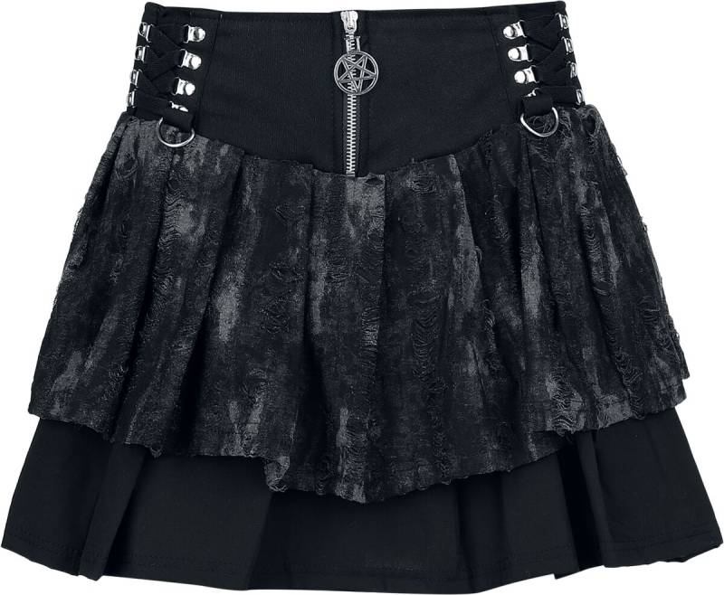 Heartless Nicandra Skirt Kurzer Rock schwarz grau in L von Heartless